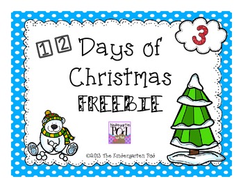 12 Days of Christmas Freebies....Day 3