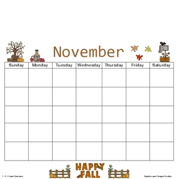 Blank Monthly Calendar on Blank Monthly Calendar Templates   1   2   3 Learn Curriculum