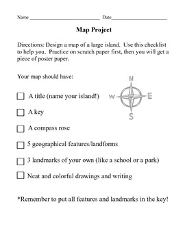 Create on Create A Map Project Description   Scoring Guide