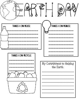 Earth Day Writing Activity
