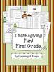 First Grade Thanksgiving Pack!