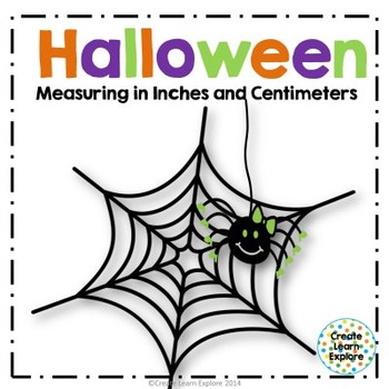Halloween Measuring in Inches and Centimeters