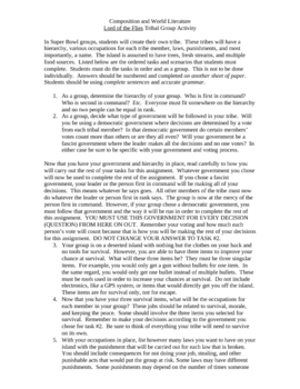 Lord of the Flies Answers