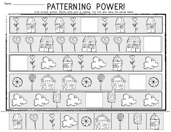 Patterns and sequences worksheets, free printable number patterns