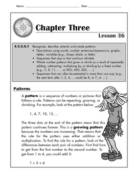 First Grade Interactive Math Skills - Patterns