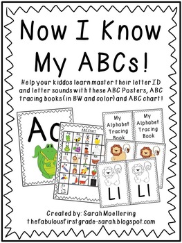 Now I Know My ABCs! (ABC Posters, Tracing Books, and Charts!)