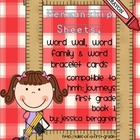 Penmanship sheets, word wall cards {Grade 1 Journeys compatible}