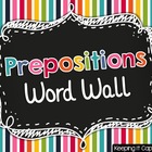 Preposition Word Wall