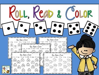 Roll, Read, Color - Sight Words Practice