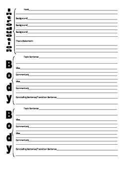 Comparison and Contrast Essay Outline