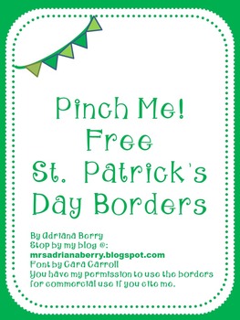 St. Patrick's Day Borders