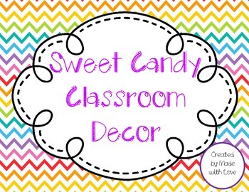 Sweet Candy Theme Classroom Decor