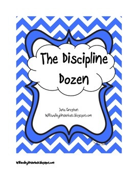 The Discipline Dozen (Chevron)-appropriate/inappropriate b