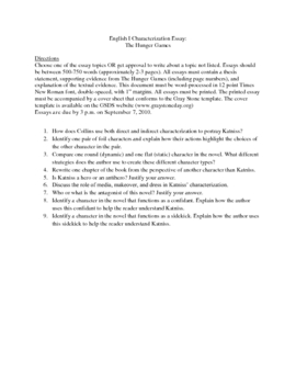 Visual Analysis Essay Outline