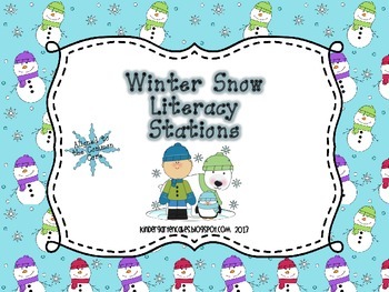 Winter Snow Literacy Stations