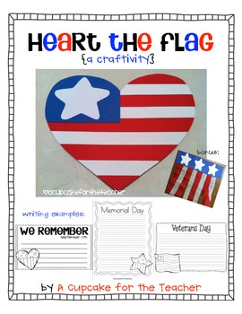 Craft Ideas Veterans  on Updated 11 4 To Include Veterans Day Writing Pages Heart The Flag With