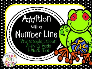 Addition Using a Number Line Projectable Lesson and Practice Page