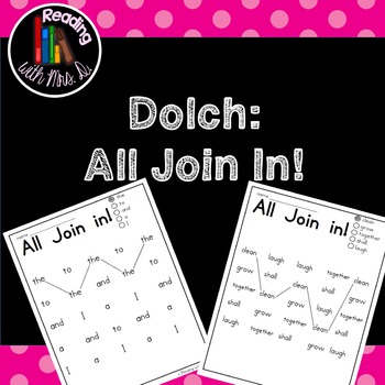 All Join In! Sight Word Pack