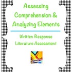 Assessing Comprehension, Analyzing Elements Written Response