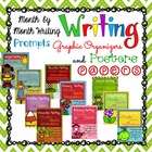 Month by Month Writing Prompts, Graphic Organizers, Papers
