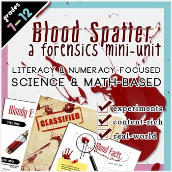 Blood Spatter Mini Forensics Unit
