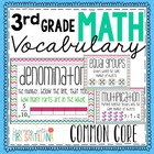 Common Core Math Vocabulary Third Grade