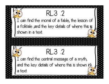 Common Core Posters for 3rd grade- Student Friendly