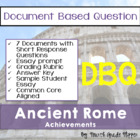 Document Based Question (DBQ) Ancient Rome-Common Core Sta