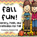 Fall Fun Pack! {Literacy, Math, and Craft Activities for Fall}