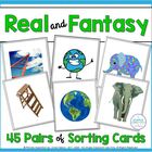 Fantasy and Reality Sorting Cards