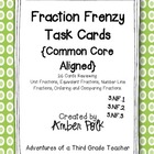 Fraction Frenzy Task Cards {Common Core}
