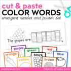 Fruity Colors Booklet and Poster set - Unscramble Color Words
