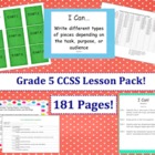 Grade Five Common Core Lesson Pack - Designer Dots