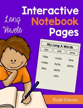 Interactive Notebook Pages for Long Vowels