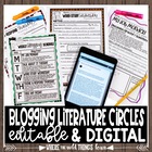 Kid Blog Literature Circles {Technology Centered}