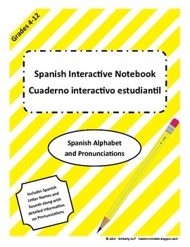 Maestra In Middle_Interactive Notebook_Spanish Alphabet an