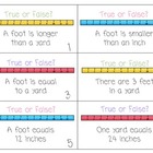 Measurement True or False Task Cards/Center