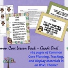 Owl Theme Grade One Common Core Lesson Planning Pack