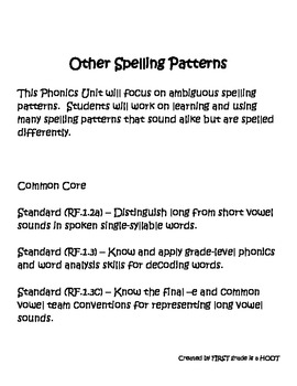 Uncommon spelling patterns - 1034 free PDF eBooks