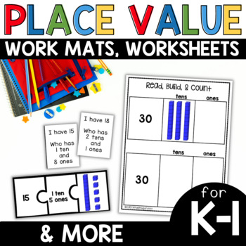 base ten in kindergarten, KCC2, math centers, math work stations,