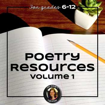 Poetry Resources Bundle for Writing, Reading, & Understanding Poetry