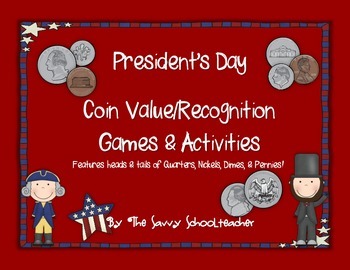 President's Day Coin Value/Recognition Games & Activities