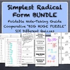 Simplest Radical Form "Bundle" - Simplify Square Roots Activities