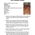 Soil Model Using Cereal