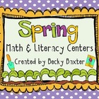 Spring Math & Literacy Centers (22 in all!)