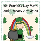 St. Patrick's Day Literacy and Math Printables