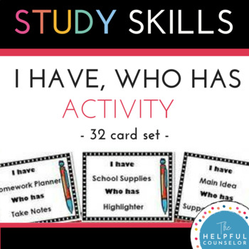 Study Skills: I Have...Who Has Listening Activity