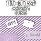 Ten Frame Memory Game {Common Core}