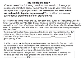 Response to Literature Essay Examples