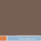 Thesis Statement PowerPoint: Introduction or Review